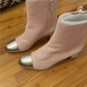 Stuart Weitzman Pink and gold Ankle Boots